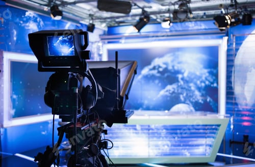 Preview: Video camera - recording show in TV studio