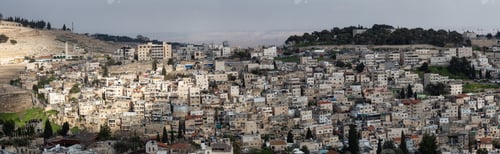 Preview: Aerial cityscape view of residential neighborhood
