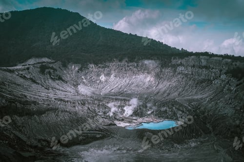 Preview: An active volcano from above