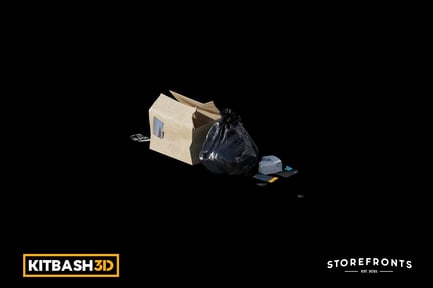 Preview: Kitbash: Storefronts - Sidewalk Trash C