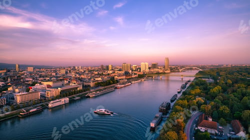Preview: A view of Slovakia's capital Bratislava and the Danube River from above
