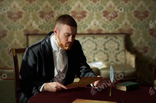 Preview: Gentleman Holding Letter