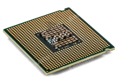 Preview: Computer processor, multicore CPU, isolated on white background