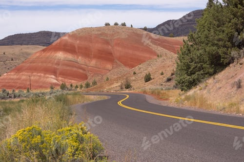 Preview: painted Hills Fossil Beds Oregon State USA North America