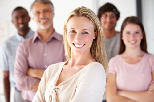 Preview: It takes all kinds to make a business work. Shot of a diverse group of colleagues in the office.