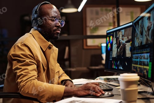 Preview: Post production at modern office