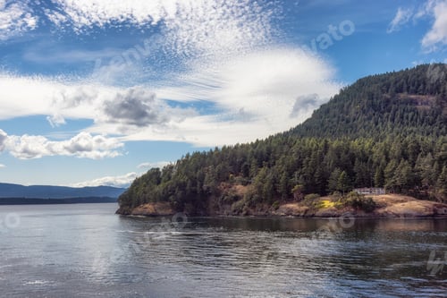 Preview: View of Beautiful Gulf Islands during a sunny day