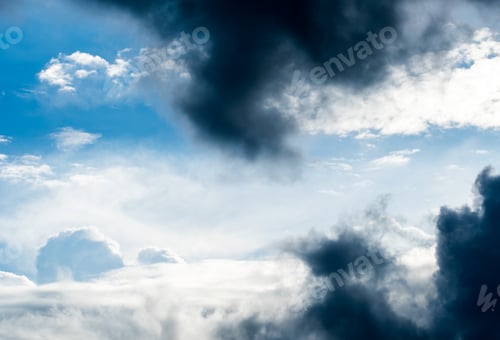 Preview: colorful dramatic sky with cloud at sunset.
