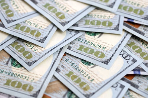 Preview: United States Dollar currency money bills. USD currency banknotes in big amount