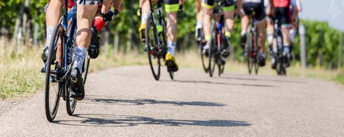 Preview: cyclist in a bycicle race