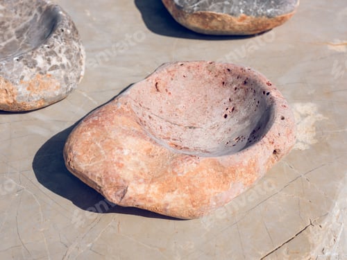 Preview: Stone decorative bowls on table