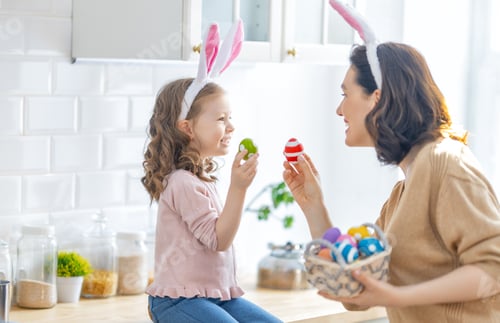 Preview: Family preparing for Easter
