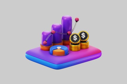 Preview: Abstract financial growth graph