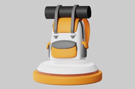 Preview: Travel backpack with sleeping roll