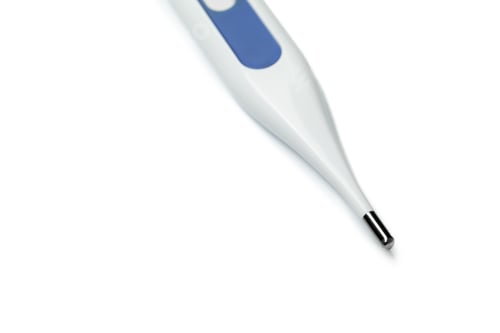 Preview: Electronic modern thermometer isolated