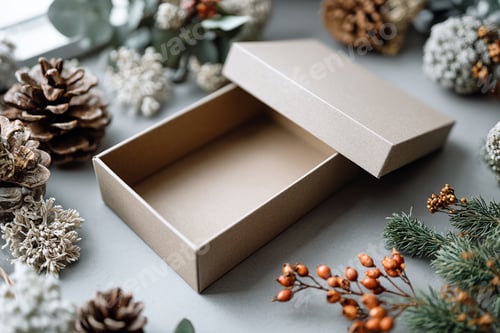 Preview: christmas flat lay background