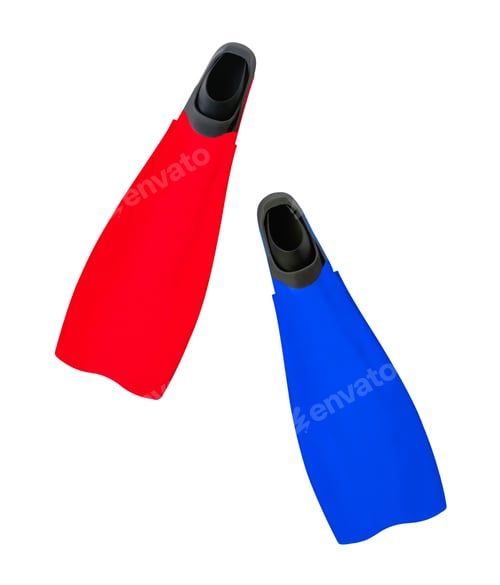 Preview: red and blue Flippers