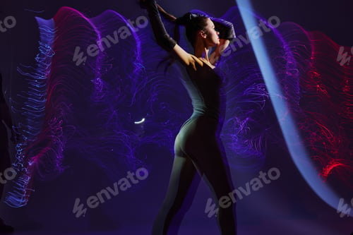 Preview: pretty woman disco neon lines luxury fashion Lifestyle unaltered