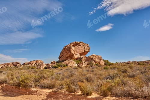 Preview: The Stadsaal Caves landscape in the Cederberg, South Africa.