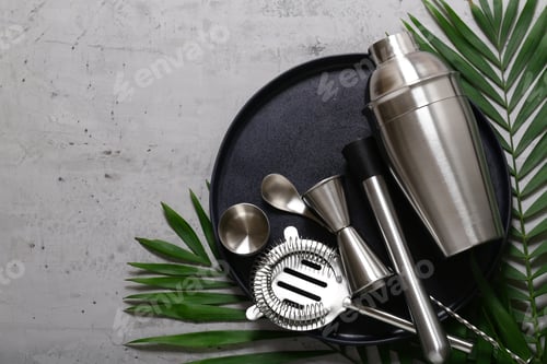 Preview: Cocktail Shaker on the Background