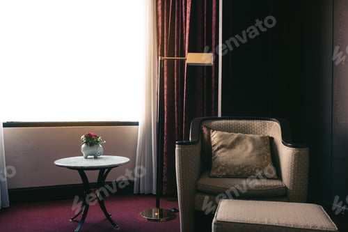 Preview: Hotel luxury room with modern interior.