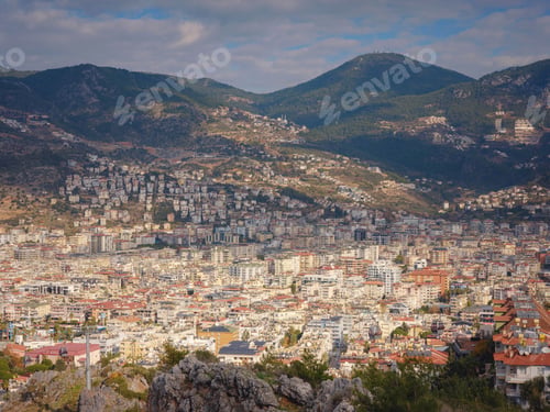 Preview: Alanya, turkey, winter walk by mediterranean sea