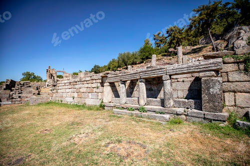 Preview: Labranda archaeological site, the Temple of Zeus Labraundeus, Mugla Province, Turkey.