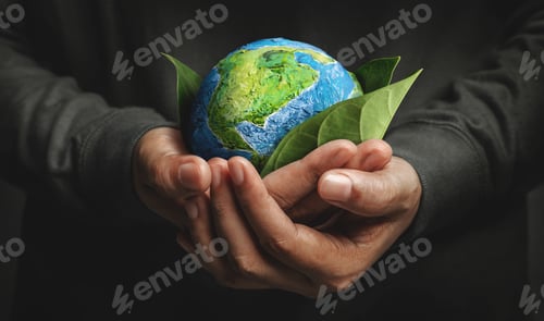 Preview: World Earth Day. Green Energy, ESG, Renewable and Sustainable Resources. Environmental Care