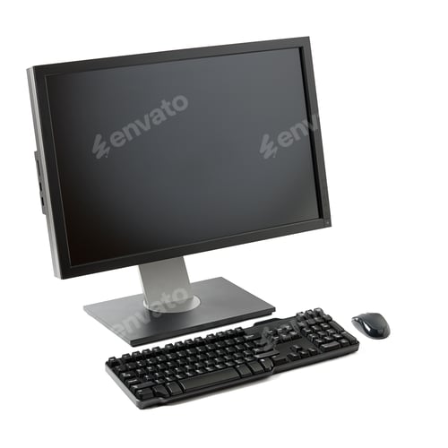Vista previa: Computer workstation isolated