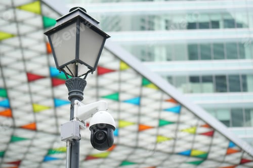 Preview: CCTV security camera operating outdoor