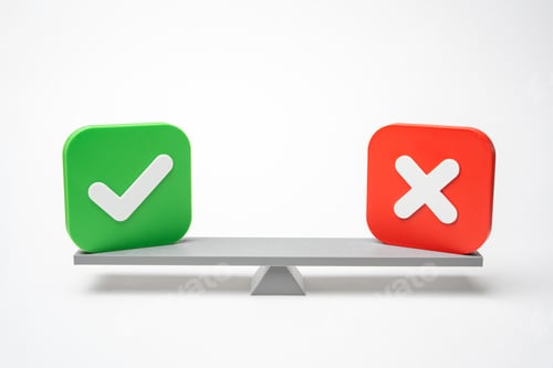 Preview: Acceptance and deviation on the scales. Weigh the question and make a decision.