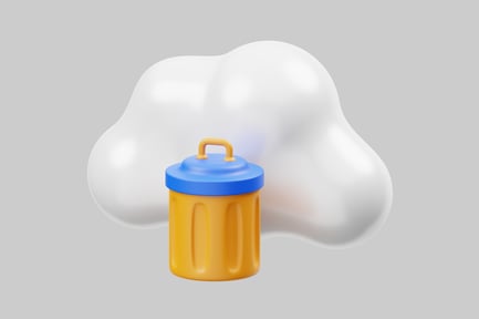 Preview: Yellow Cylindrical Object with Blue Lid