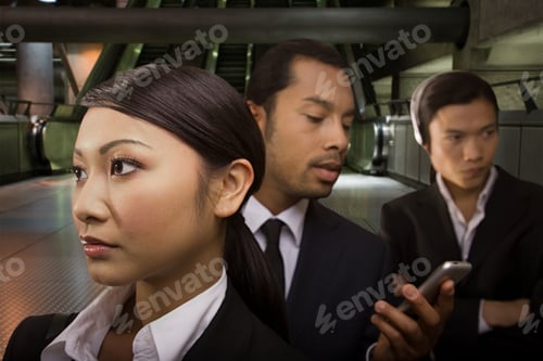 Preview: Businesspeople on the underground