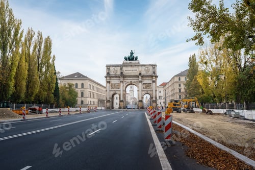 Preview: Siegestor (Victory Gate) - Munich, Bavaria, Germany