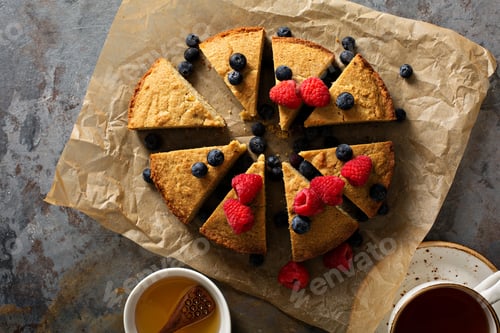 Preview: Gluten free cake with fresh fruit