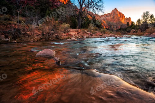 Preview: Sunset Reflections, Zion National Park, Utah