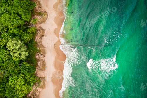Preview: Breathtaking blue waves on Batlic sea. Vacation at the seaside.