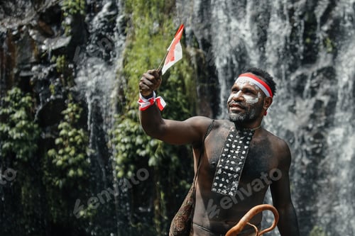Preview: Indonesian black tribe man