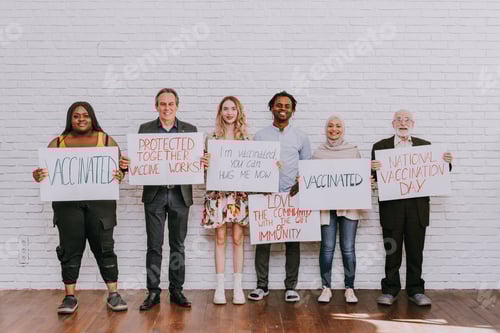 Preview: Peple gettig vaccine for covid-19 virus, vaccination against coronavirus