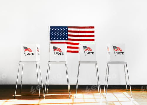 Preview: Ameican democracy voting booth