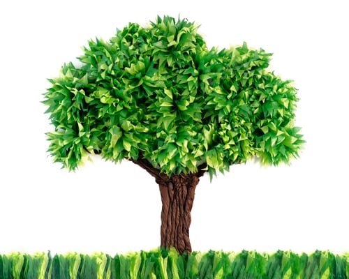 Preview: Tree Made With Recycled Paper
