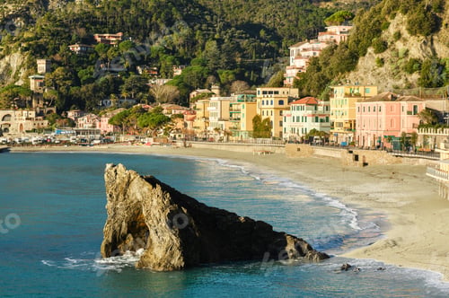 Preview: Sunny summer day at coastal village Monterosso al Mare