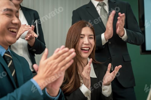 Preview: Modern Asian businessman with high confidence Committed to working together