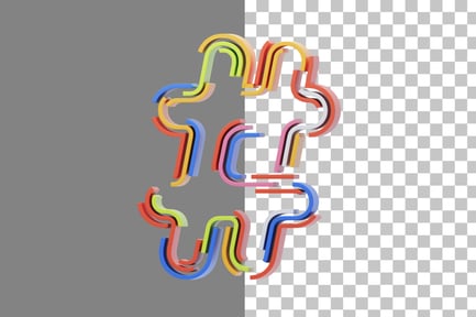 Preview: Stripes Tagar 3D Icon