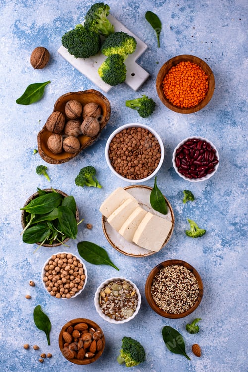 Preview: Asortment of plant based vegan protein products