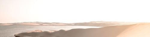 Preview: Banner of Qatar desert at sunset time