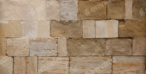 Preview: Texture of stone wall with many big brown stones