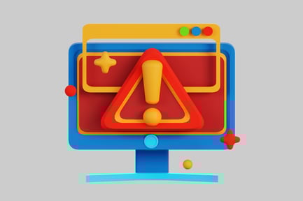 Preview: Computer error warning alert screen