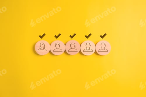 Preview: Human resources searching and selecting employees to join work,