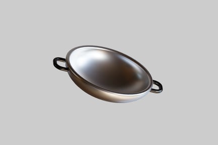 Preview: Stainless steel kitchen pan fryer